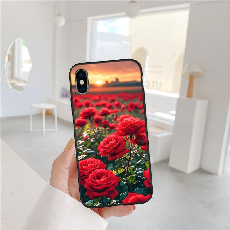 LO15 Beautiful Roses Flower Case for Motorola Edge 60 60s 70 G86 G56 G54 E14 G04S G45 G54 G64 S30 S50 X30 X40 X50 Pro Power