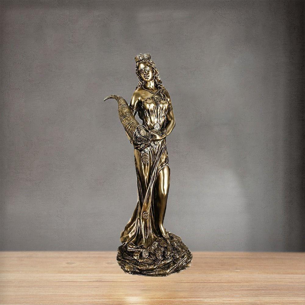 Hand-carved Wealth Goddess Statue Exquisite Lucky Wealth Statue  Business Gifts