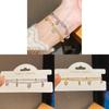 Minimalist Gold Plated Heart Pendant Bracelet For Women With Zirconia Jewelry Gift Idea