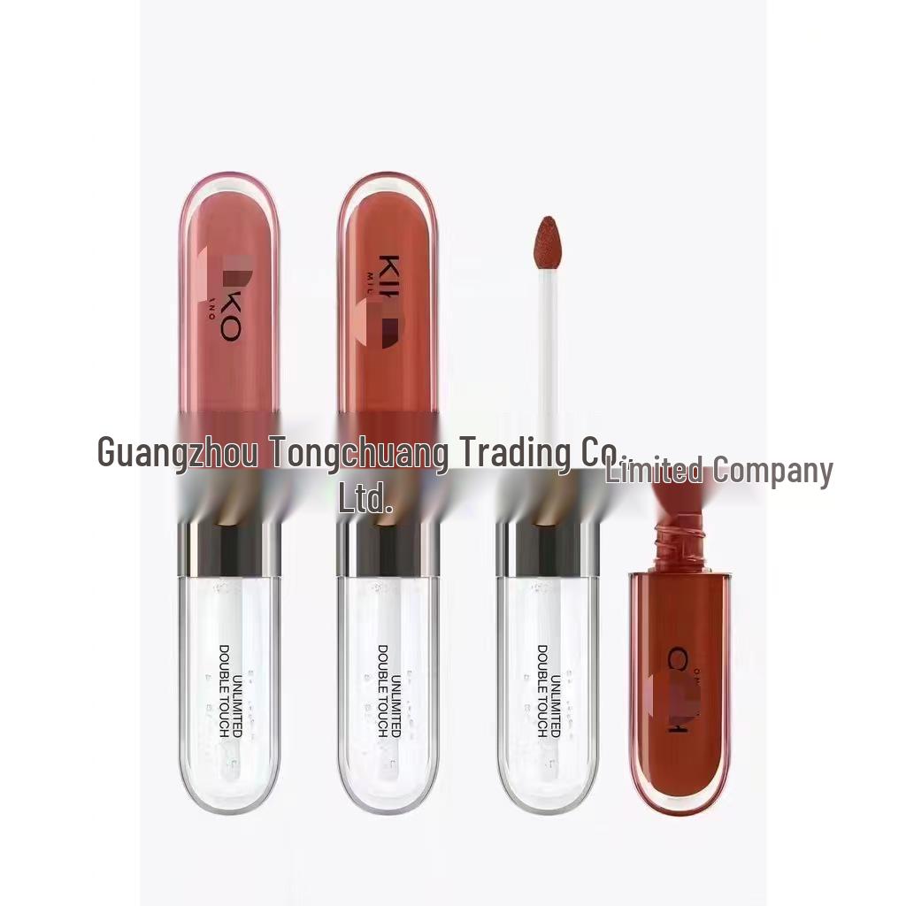 KIO Double-ended 103 Lip Gloss: Mirror Finish, Single-ended 3D Lip Glaze, Long-lasting, Non-stick, High Quality.