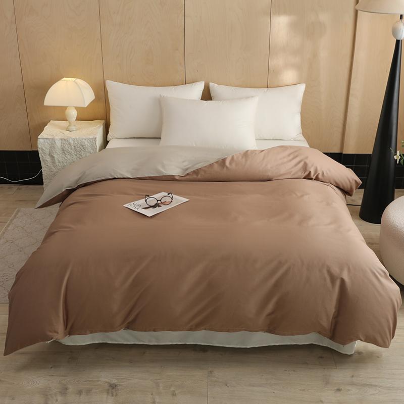2025 new twill pure cotton quilt cover cotton solid color quilt cover single student dormitory skin-friendly single quilt cover
