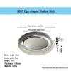 Stainless Steel Thickened Egg and Fish Tray for Canteen and BBQ