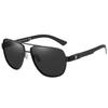 DUCO Sunglasses Mens Polarized High-Quality Carbon Fiber Material Aviator Teardrop L Size Large UV400 Fishing Driving 3051