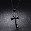 Punk Ägyptisches Ankh Kruzifix Amulett Anhänger Halsketten Anhänger Edelstahl Symbol des Lebens Kreuz Halsketten Schmuck 2025 Geschenke