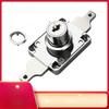Zinc Alloy Cabinet Floor Lock with Tamper Resistant Design Foldable Copper Key for Wardrobe For file Cabinet Storage Cabinet Use