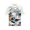 2025 Amerikanische trendige Marke Vall gewaschen alt bedrucktes kurzärmeliges Hip-Hop lockeres Streetwear-T-Shirt für Männer und Frauen