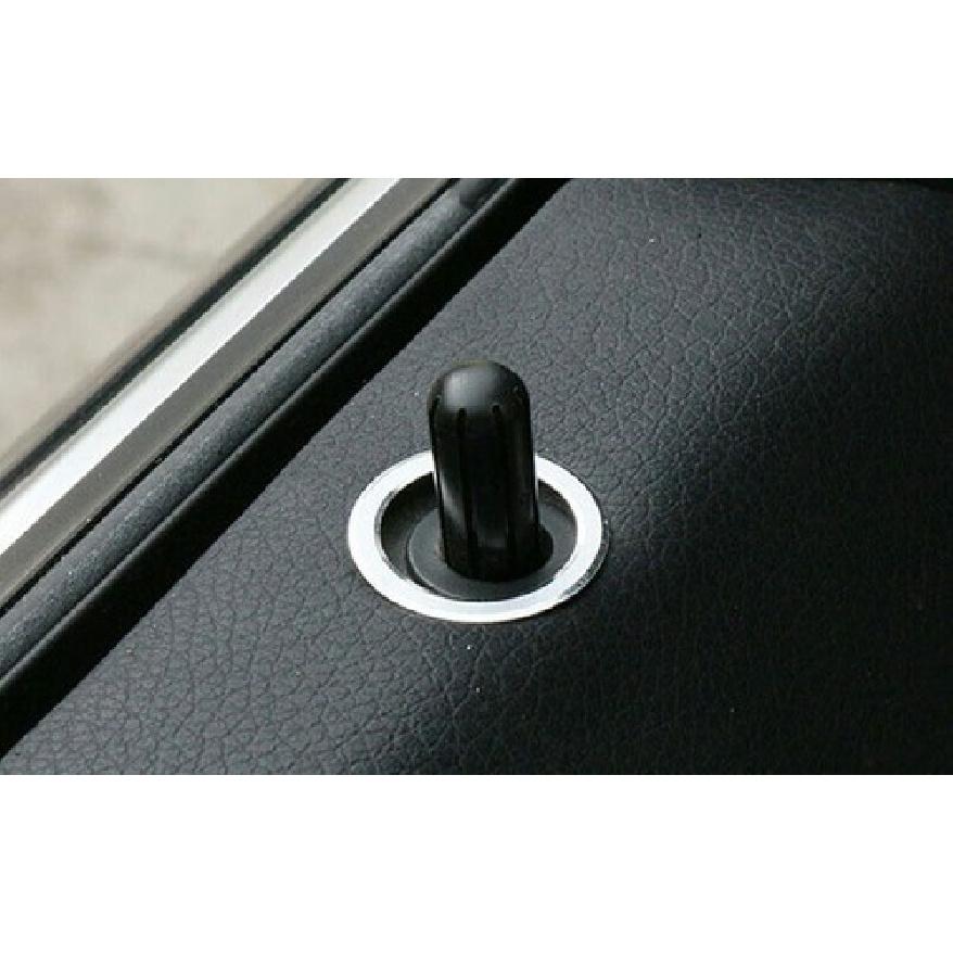 For Benz GLE GLS Inner Door Bolt Lock Down Ring Frame Aluminum 2016- Silver
