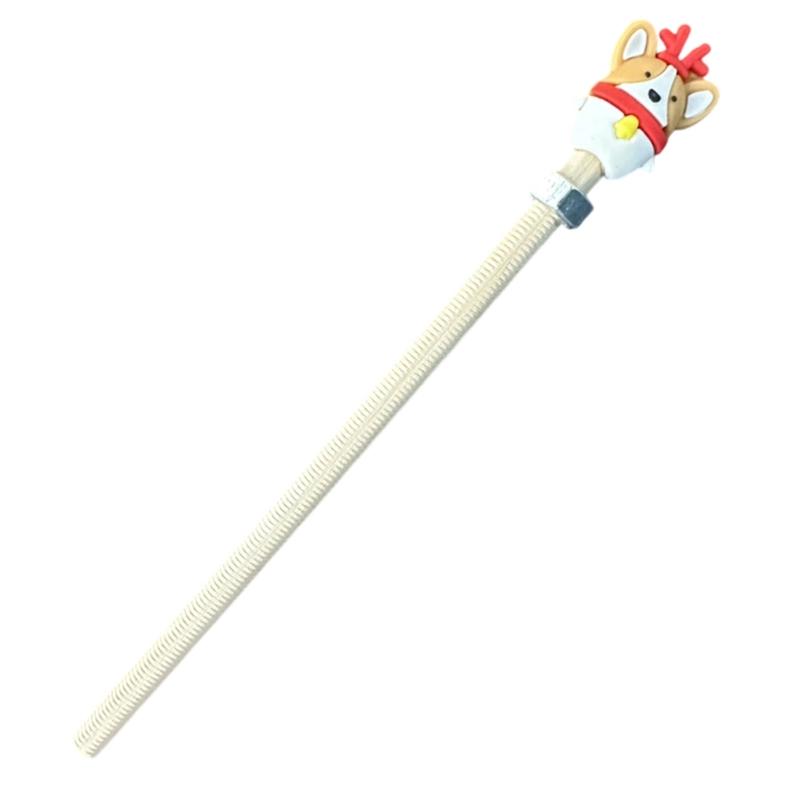 Stress Relief Pencil With Rotating Metal Nut Wood Christmas Pencil For Children Student Stress Relief School Office Use