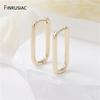 New Simple Gold Plated Brass Hoop Earrings For Women Trendy Round Circle Huggie Earring Party Jewelry Gift