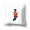 Polyester Pillowcase Flower Decoration Home 26 English Letter Printing Pillowcase Car Cushion Cover