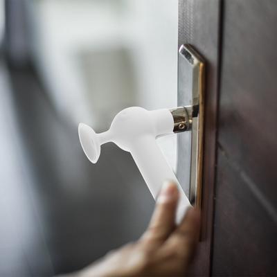 Safety Door Handle Protector Silicone Anti-Collision Door Knob Covers Universal Fit Nonslip Texture Tool-Free Install Easy