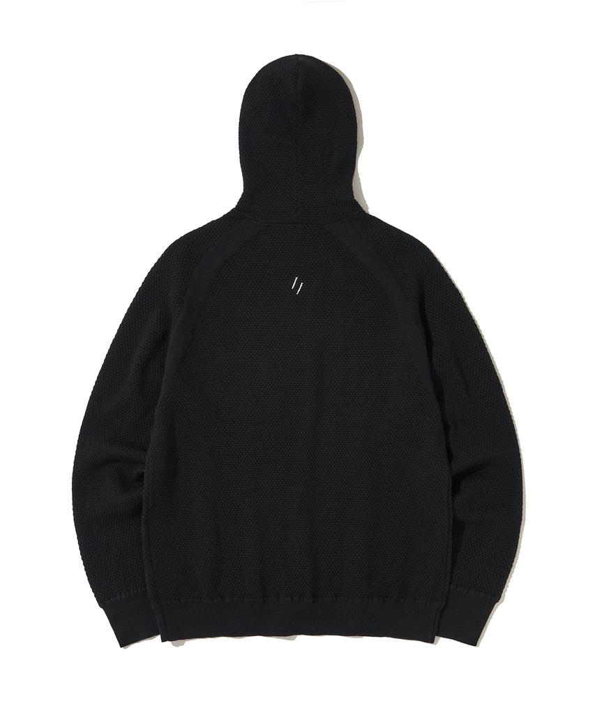 Merino Wool Balaclava Knit Pullover_Black