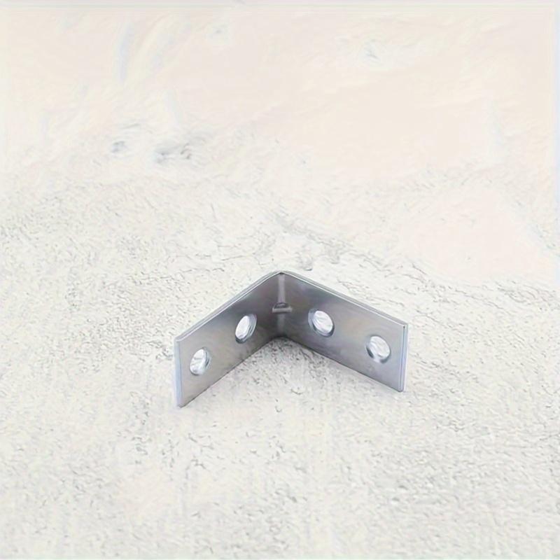 20Pcs Metal L-Shaped Angle Brackets - Right Angle Support Corner Braces with Screws for Furniture Shelves Wardrobe Table Chair Repair & Reinforcement