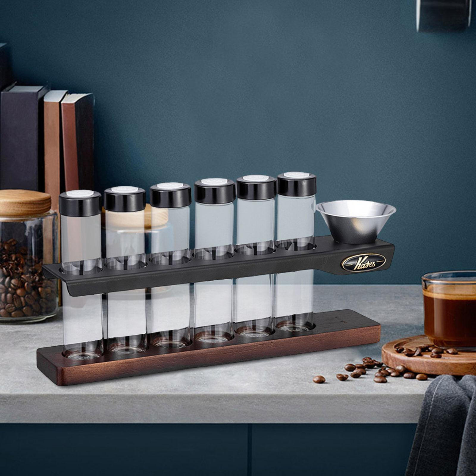 

Single Dose Coffee Bean Storage Tube Holder Cellars Professional Aroma Display Rack 8