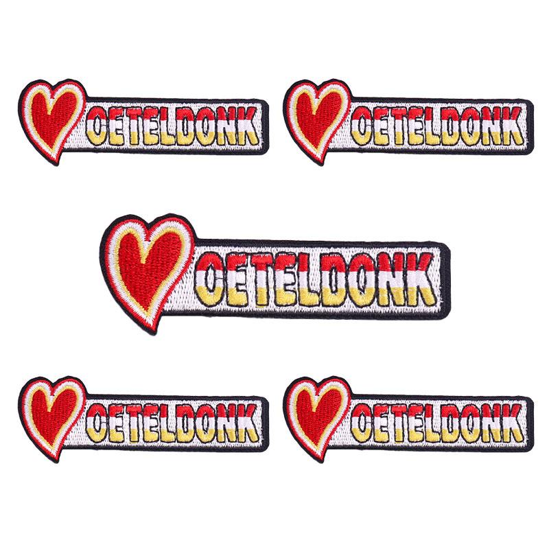 10pcs Wholesale Netherland Carnival Oeteldonk Emblem Patch Embroidered Patches For Clothes Iron On Patches For Clothing Sew 