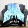 1pc Harry Potter Flannel Throw Blanket - HD Printed Lightweight Soft Warm All-Season Blanket for Sofa, Bed, Travel, Camping 018