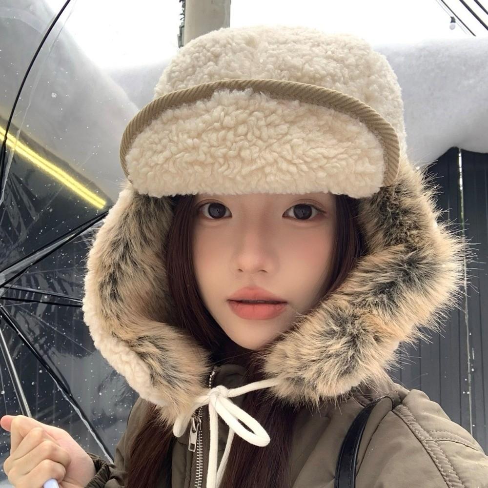 Ear Protection Bomber Hat Thickened Winter Cycling Hat Fashion Pilot Hat
