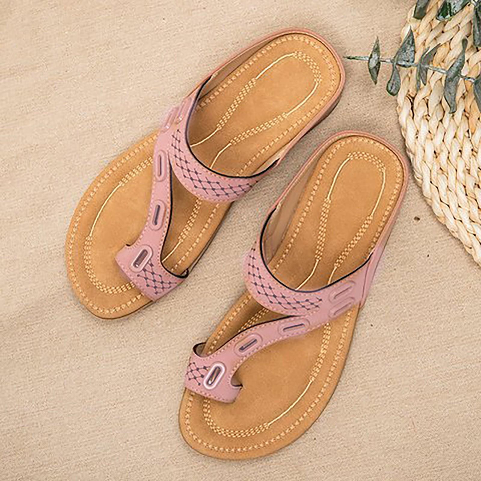 

Женские модные повседневные тапочки на танкетке с цветочным принтом на платформе Уличная обувь 42 розовый