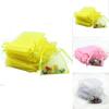 Fashionable 10pcs Organza Bags For Candy And Jewelry In Multiple Colors And Sizes