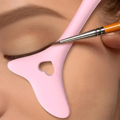 Eyeliner Şablonu Kanat Uçları Silikon Eyeliner Yardımcısı Eyeliner Kalemi Yardımcı Göz Kalemi Yardımcısı Yeniden Kullanılabilir Makyaj Aletleri