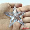 Acrylic 56MM Five-Pointed Star Pendant for DIY Wedding or Christmas Decor
