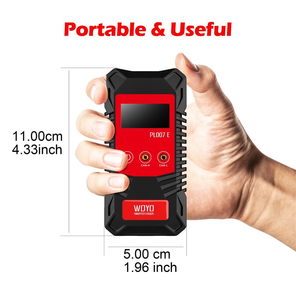 WOYO PL007 E 4.0 Non-contact CAN BUS Tester, Read Baud & ID Data, See Data on PC