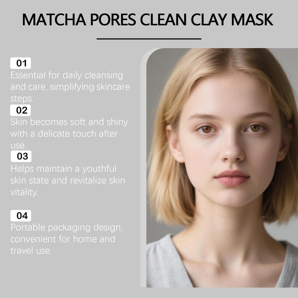 VIARELINE Matcha Gentle Pore Cleansing & Moisturizing Facial Mud Mask
