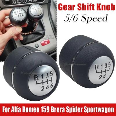 Manuell 5/6-Gang Auto Hand Speed Ball Schaltknauf Hebel Stock Stift Schalthebel Handball Für Alfa Romeo 159 Brera Spider Sportwagon