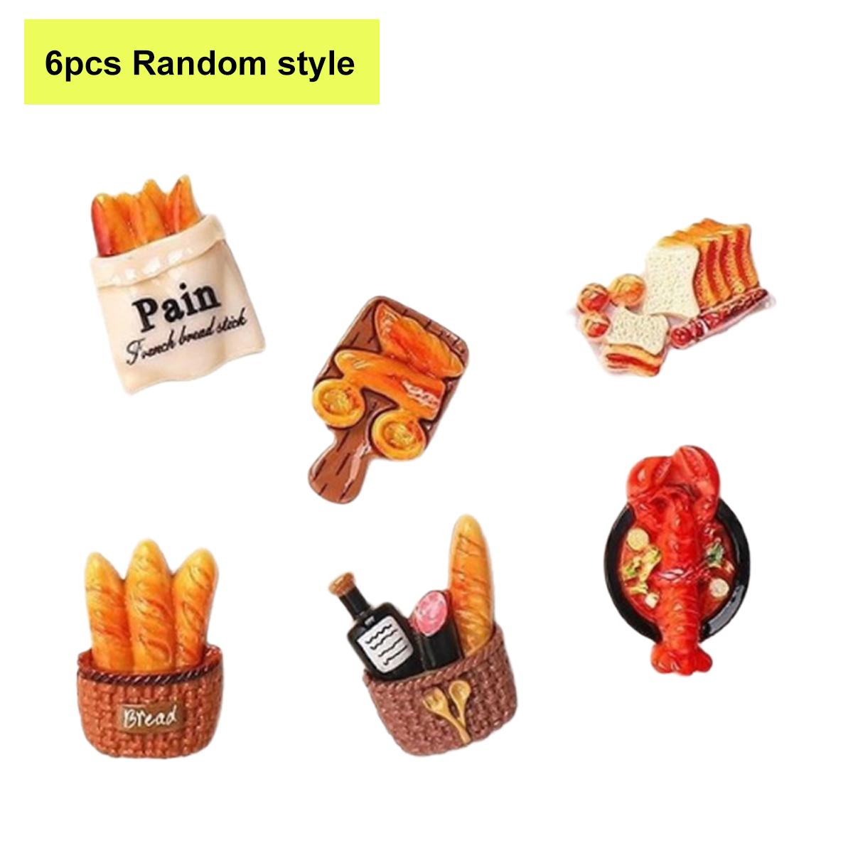 

6/18/30 PCS Realistic Fake Food Resin Charms Assorted Baking Flatbacks for Phone Case Scrapbooking DIY Crafts Kitchen Decor S