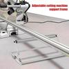 Gehrungssägetisch, tragbarer Sägeständer aus Edelstahl, höhenverstellbar, rostfrei, faltbar, Stützrahmen für Schneidemaschinen, Werkzeug