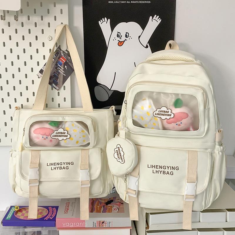 School Bag Children, Primary School Students, Girls, Junior High School Students, College Students, Large-capacity Two-piece Backpack,