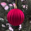 6cm Flocked Christmas Tree Ornaments - Exclusive Holiday Decorations