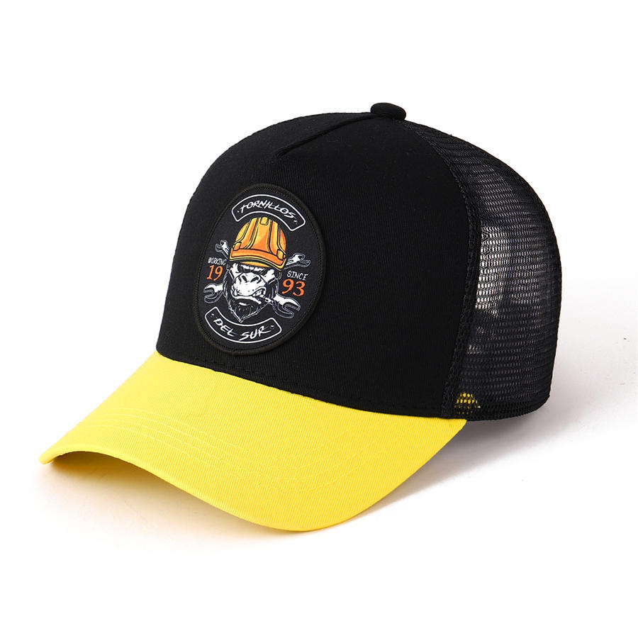 Fresh Latest Brand New Air Permeable Ventilated Mesh Hat Stetson Wolf Head Poker Truck Hat Outdoor Sports Sunshade Hat Street Hiphop Hat Unisex