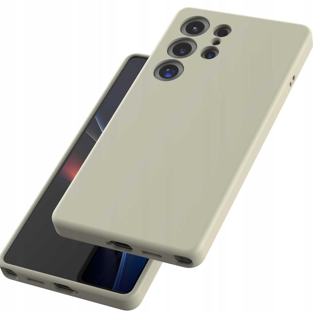 Spacecase Silikon Mag Galaxy S25 Ultra Beige