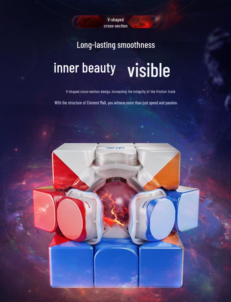 Magic Realm WRM V10 3x3 Magnetic Levitation Rubik's Cube: Smooth, Fast Brain Teaser