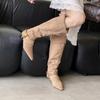 2025 autumn new pointed thin heel short with thin temperament French fashion sexy beauty female Internet celebrity boots