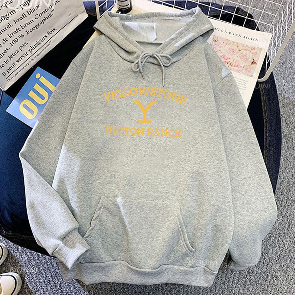 Yellowstone Dutton Ranch TV Series Hoodies Graphic Clothes Winter Long Sleeve Sweatshirts Moletom Masculino Printing