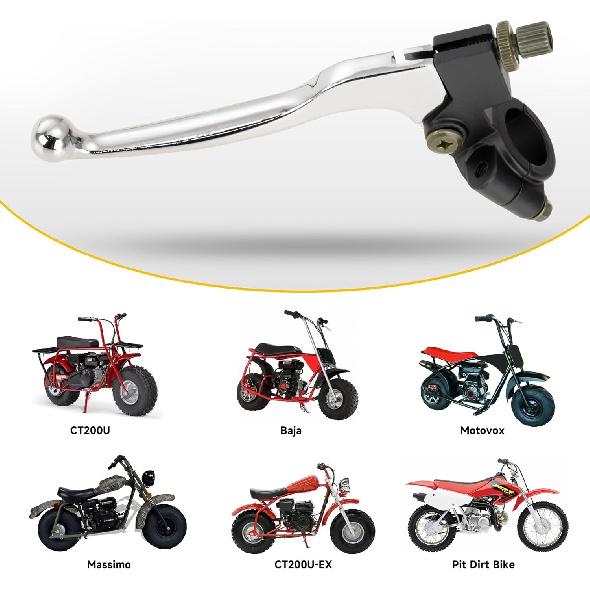HIAORS 7/8" Mini Bike Brake Clutch Handle Lever Perch For Coleman CT200U BT200X Trail 200 CT100U CC100X Baja Massimo Motovox MiniBike CRF XR 80 SSR