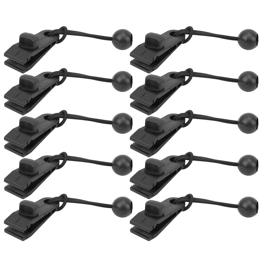 10pcs Clip Point de Traction Tente Crochet Camping Extérieur Boucle Pince Corde Coupe-vent Accessoire Tente