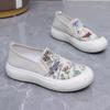Old Beijing cloth shoes women's daily leisure soft sole one-pedal canvas shoes breathable fashion Korean version of mother shoes