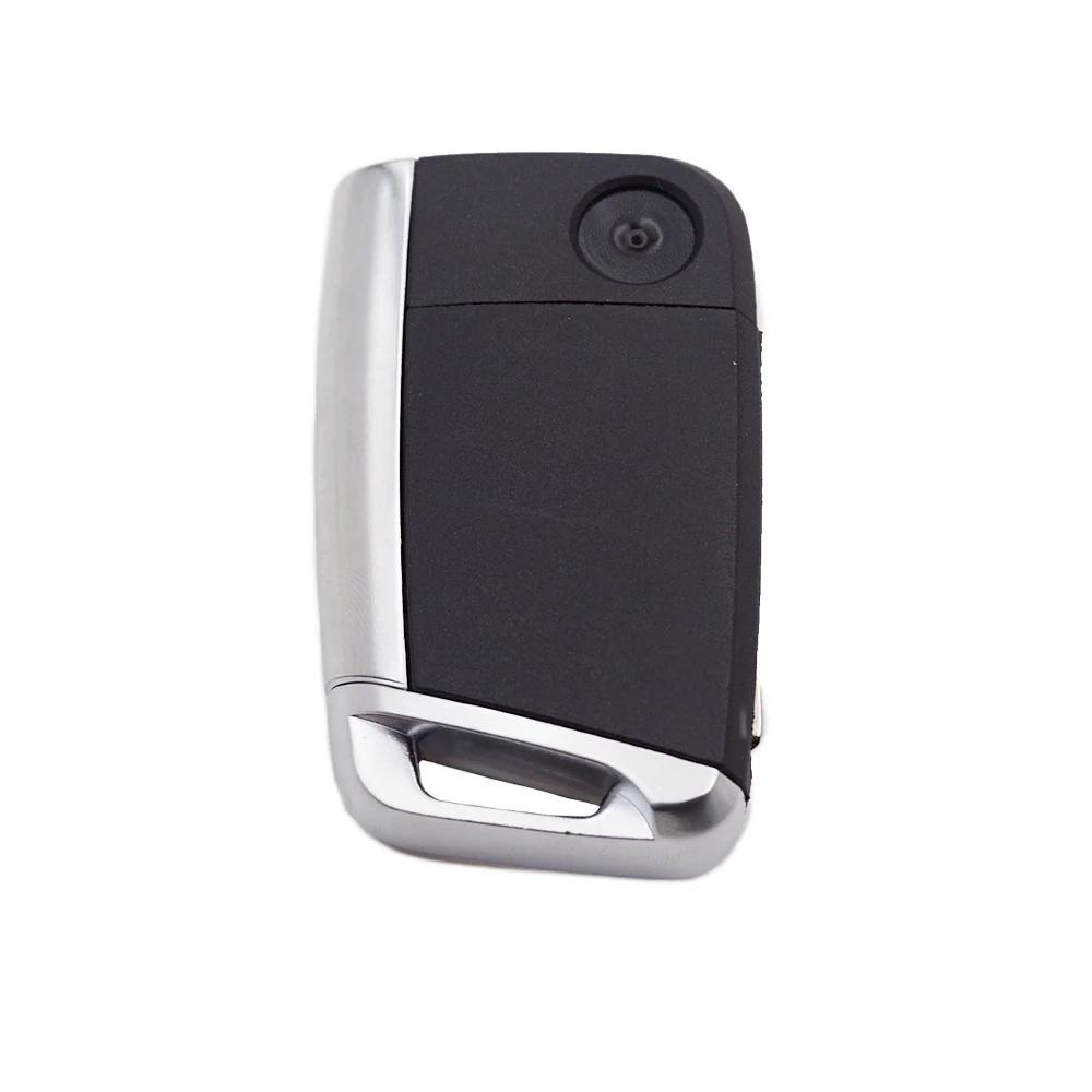 Cocolockey Fernbedienung Klappschlüssel Hülle Für Vw Polo Golf7 Mk7 Tiguan Für Skoda Octavia Kodiaq Karoq Für Seat Ateca Auto Zubehör