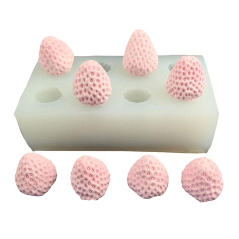 

Detailed Fruit Silicone Mold for Strawberry Shape Chocolate Baking Ice Cream and Crafting Projects Dishwasher Safe