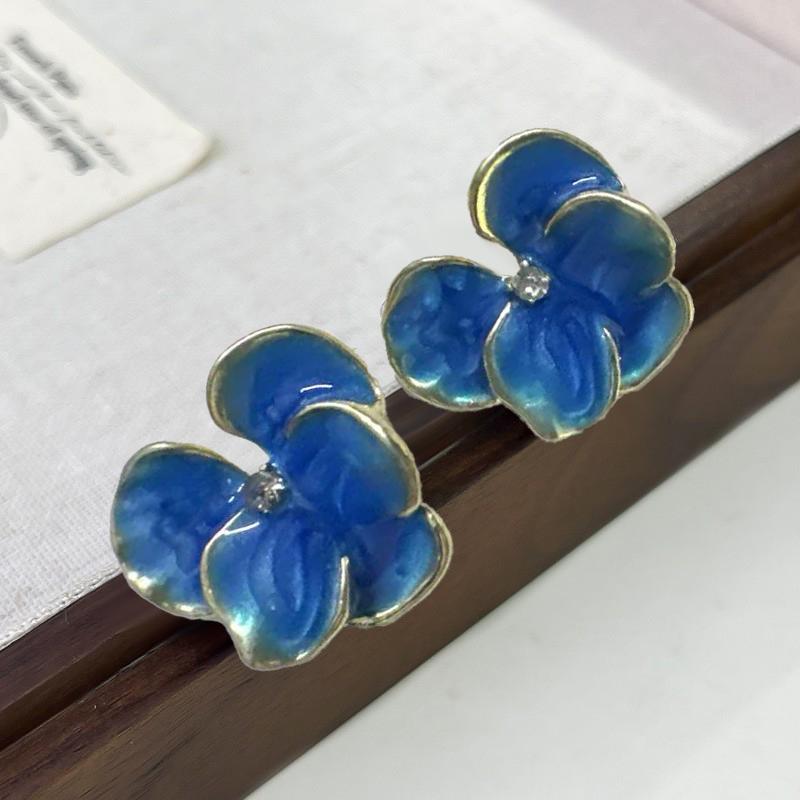 1 Pair Of Fashionable Women s Pendant Earrings, Versatile Earrings One Size синий