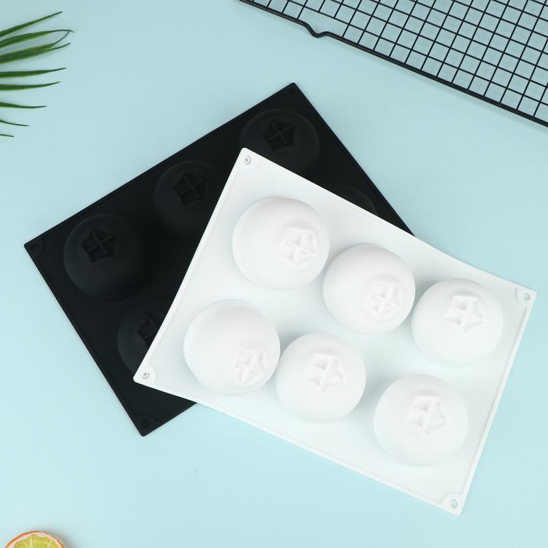 6 Cavity Blueberry Design Mousse Cake Mold Fruit Shaped Dessert Mold Diy Silicone Baking Mold For Chocolate Pudding Bakeware