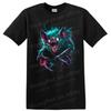 Fierce Bat Monster Graphic T Shirt Wild Animal Design Retro Style Tee