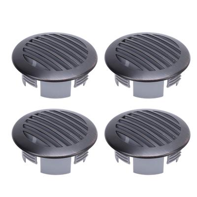 4 Pezzi 3 pollici 76 mm Sfiato a Griglia per Tetto di Camper Coperchio di Ventilazione per Barca in Acciaio Inossidabile 316 Sfiato Rotondo a Griglia per Yacht