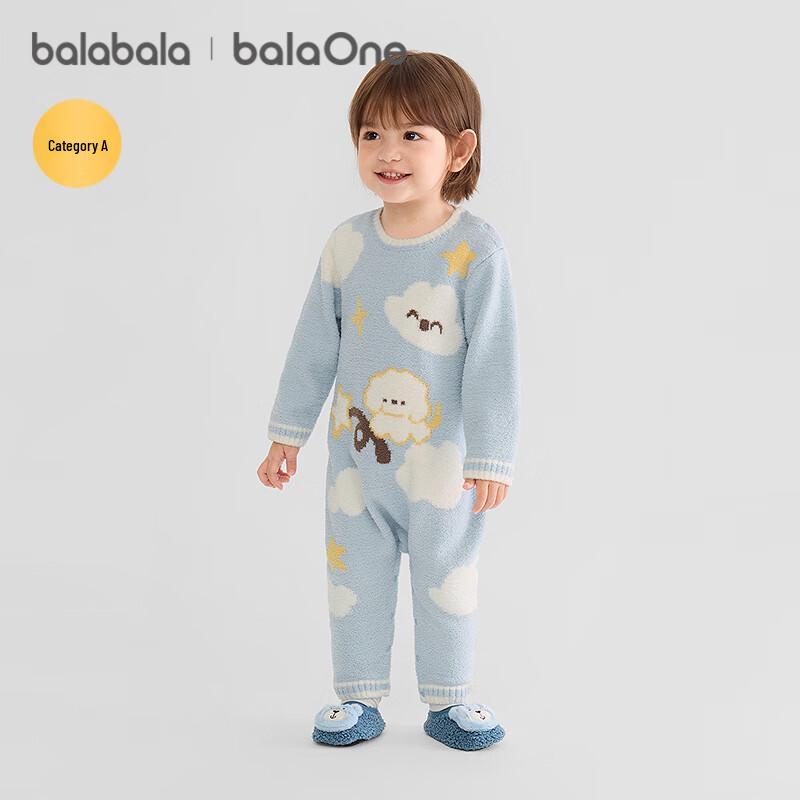 Balabala Winter Warm Fleece Baby Romper