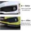 Car Accessories fit for Honda Civic Sedan 10th Gen 2016-2020 ABS Glossy Black Front Fog Light Lamp Cover Trim 2Pcs