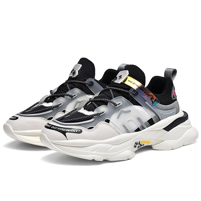 Men's Sneakers Fashion Sports Thick Soled Dad Shoes High Stretch Running Shoes