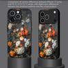 Retro Floral Pattern 2D Phone Case for iPhone 17 16 15 14 13 12 11 X XR XS Max Pro 8 plus - Glass Protective Cover